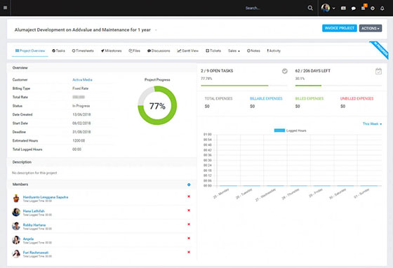 alumahub project management